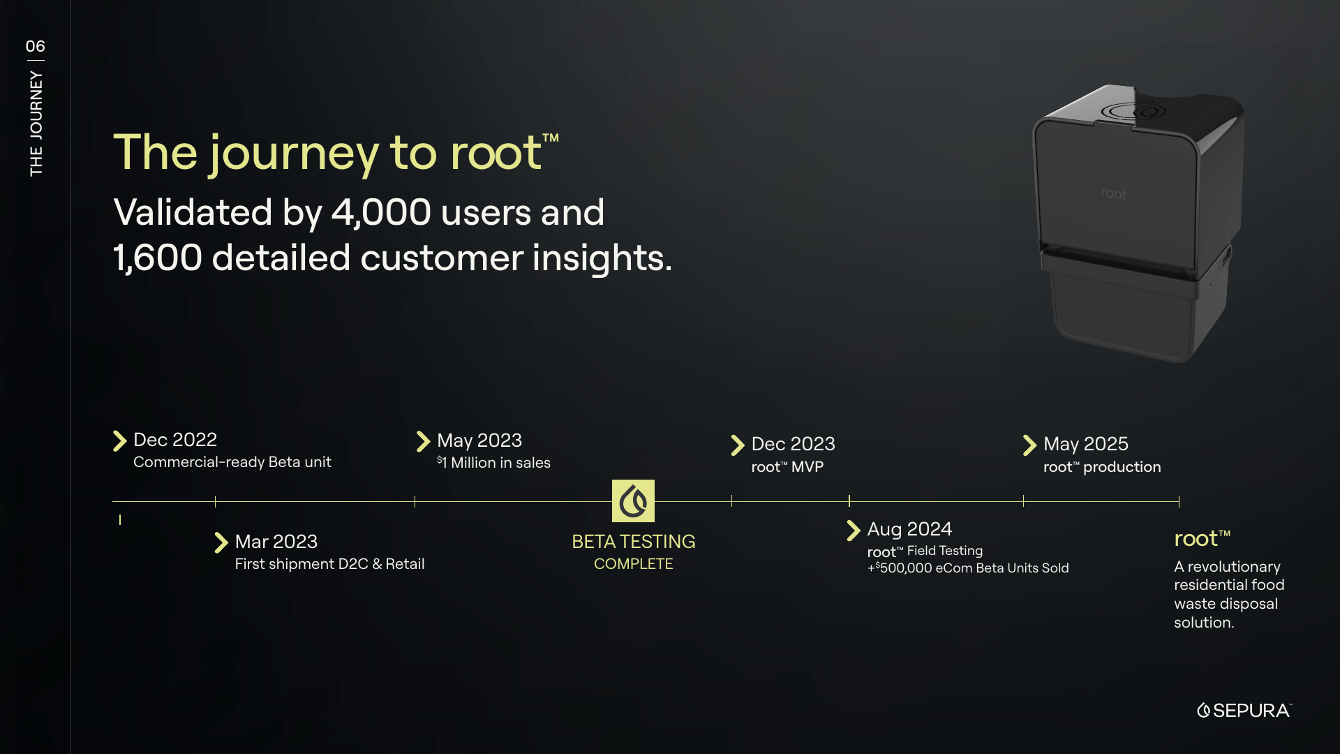 Sepura product journey and traction slide