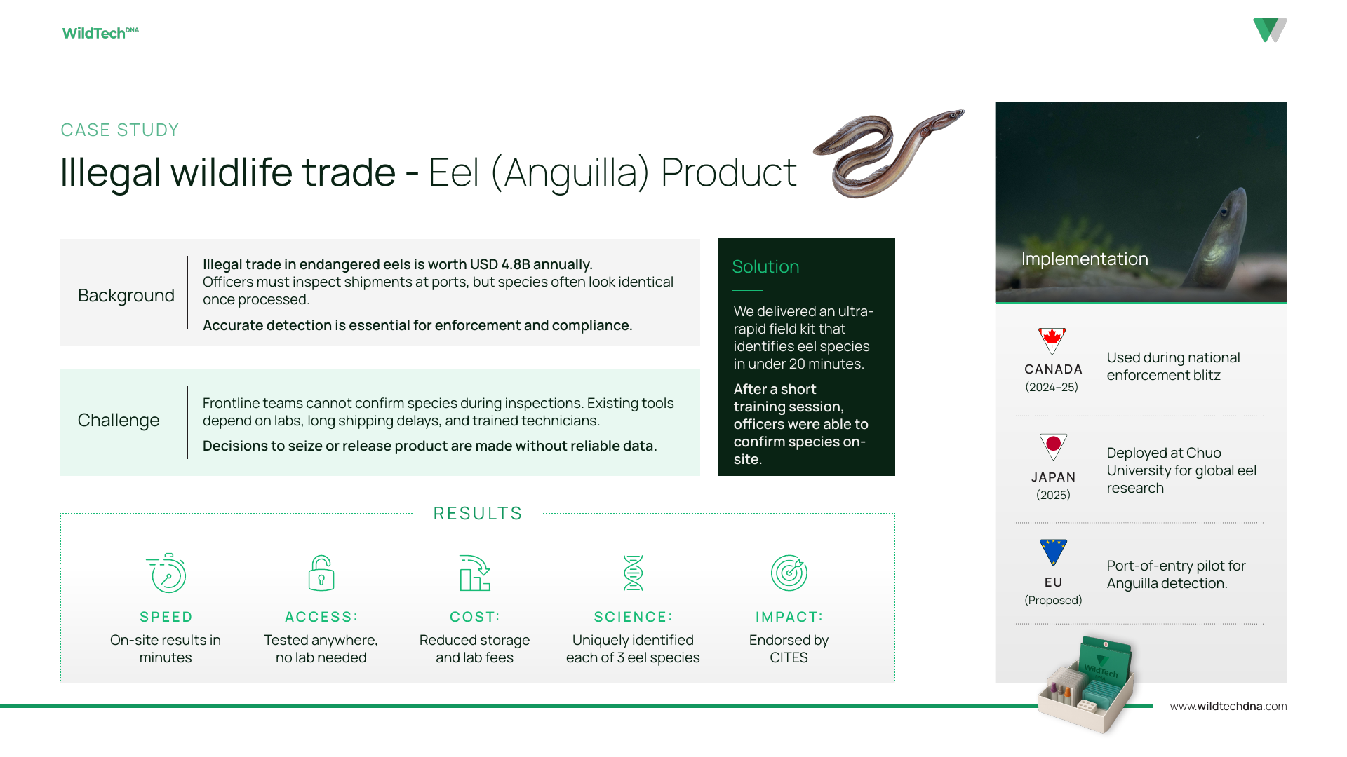 WildTech DNA illegal wildlife trade case study